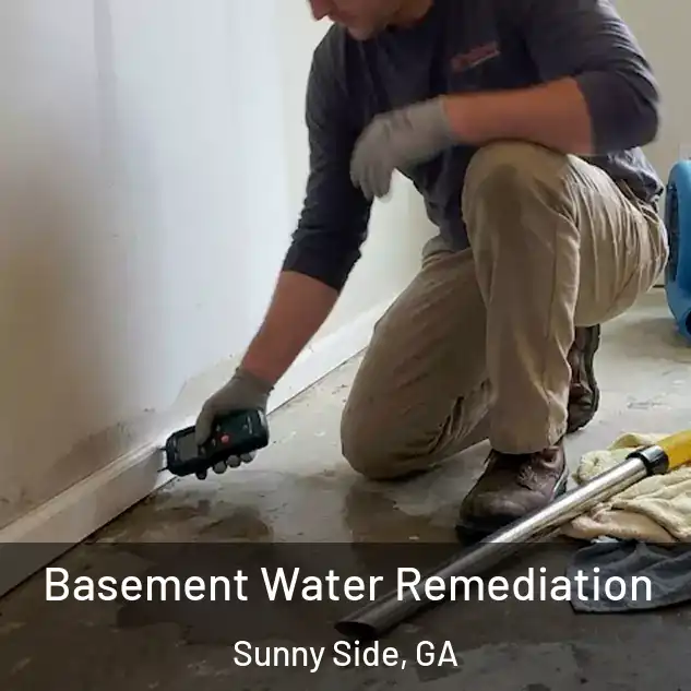  Basement Water Remediation Sunny Side, GA