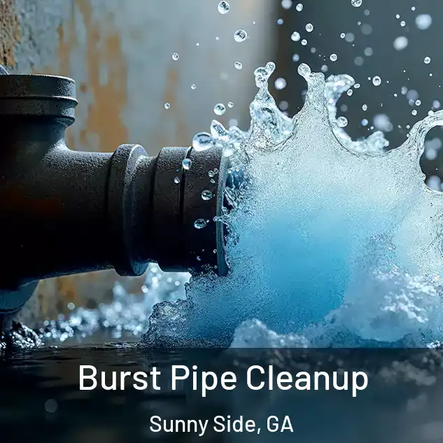  Burst Pipe Cleanup Sunny Side, GA
