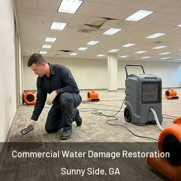  Commercial Water Damage Restoration Sunny Side, GA