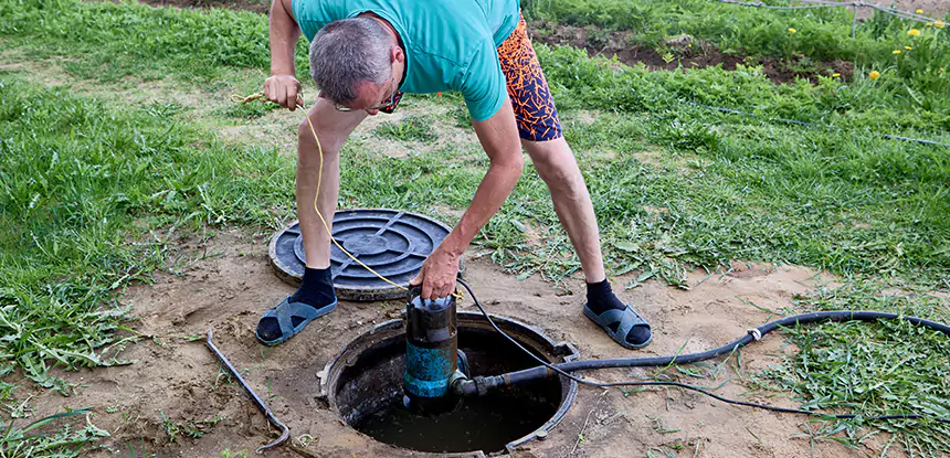 Outdoor Sewage Cleanup in Sunny Side
