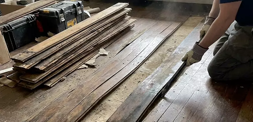 Wood Veneer Water Damage Repair Sunny Side