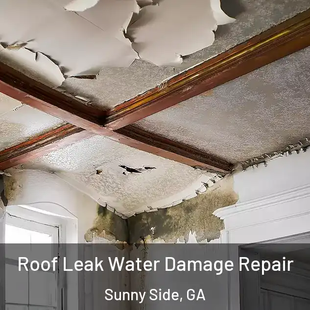  Roof Leak Water Damage Repair Sunny Side, GA